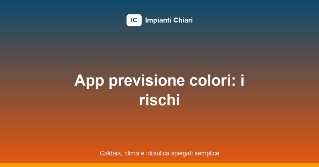 smartphone con un'app di previsione colori e cerchi rossi, verdi e viola