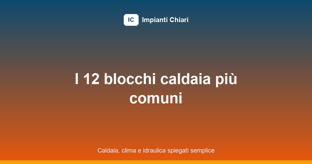 codici errore caldaia featured image