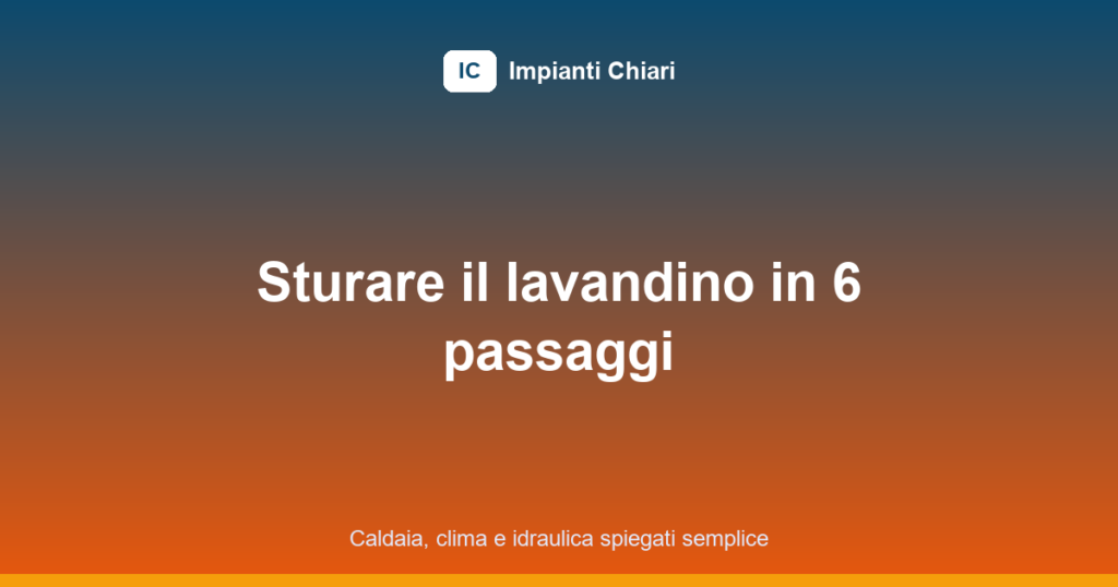 scarico lavandino intasato featured image