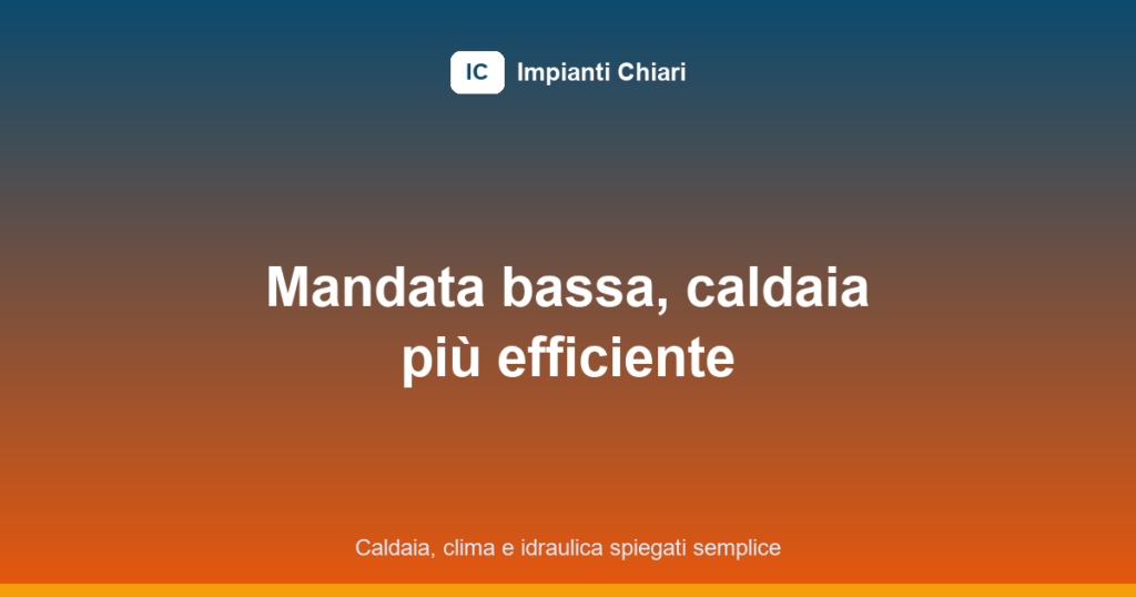 temperatura mandata caldaia condensazione featured image