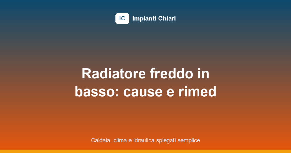 termosifone freddo sotto featured image
